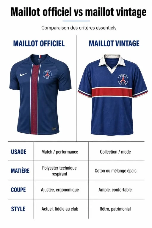 Comparatif entre maillot officiel et maillot vintage du Mexique pour choisir son équipement de supporter