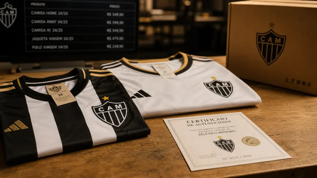 Maillot Atletico Mineiro domicile et extérieur sur établi studio