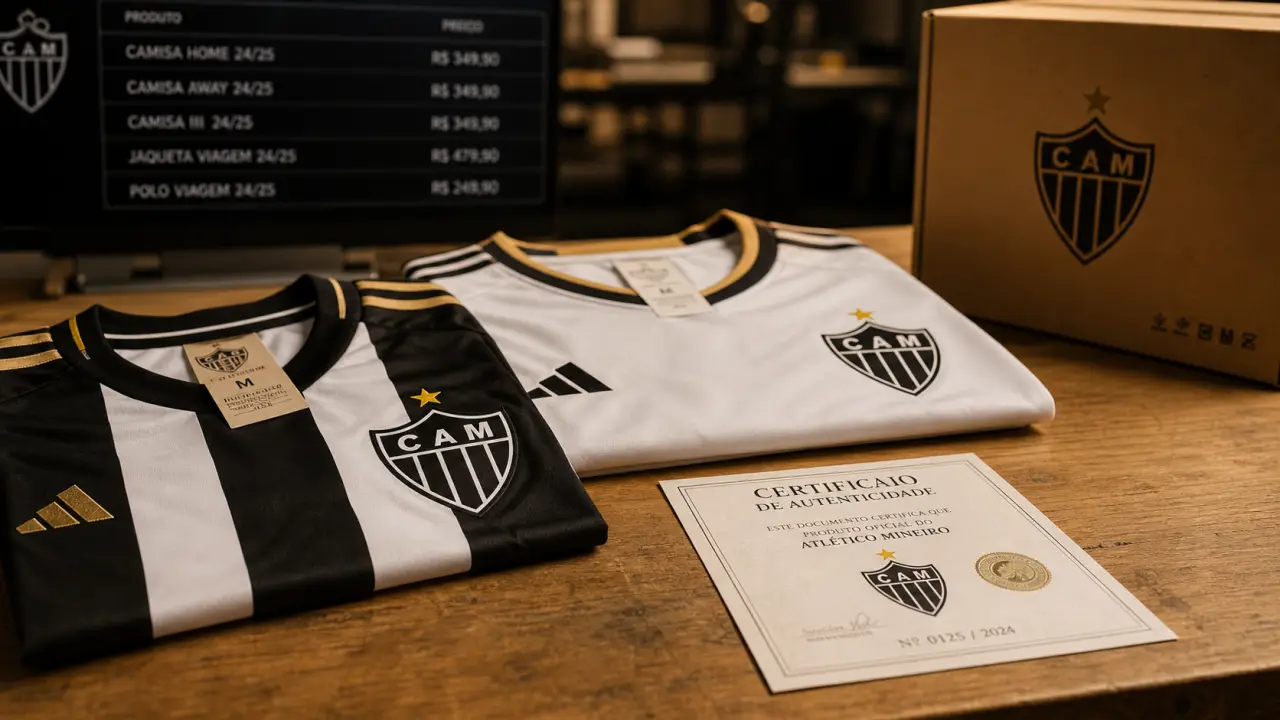 Maillot Atletico Mineiro domicile et extérieur sur établi studio