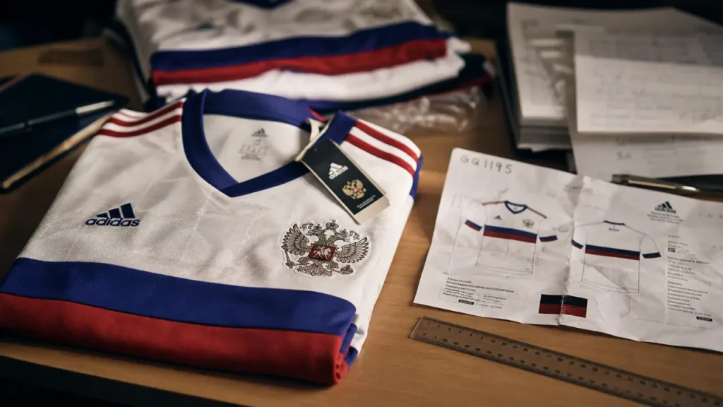 maillot russie domicile extérieur 2018-19 blanc bleu rouge