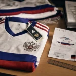 maillot russie domicile extérieur 2018-19 blanc bleu rouge