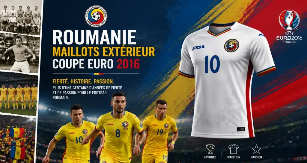 Roumanie Maillots Extérieur Coupe Euro 2016