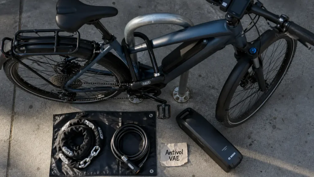 Antivol vélo électrique : le U en priorité, le câble seulement en appoint