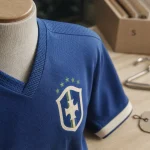 Maillot bresil bleu extérieur, étiquette EXTÉRIEUR