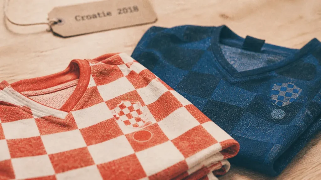 Maillot Croatie 2018 : distinguer domicile et extérieur sans se tromper