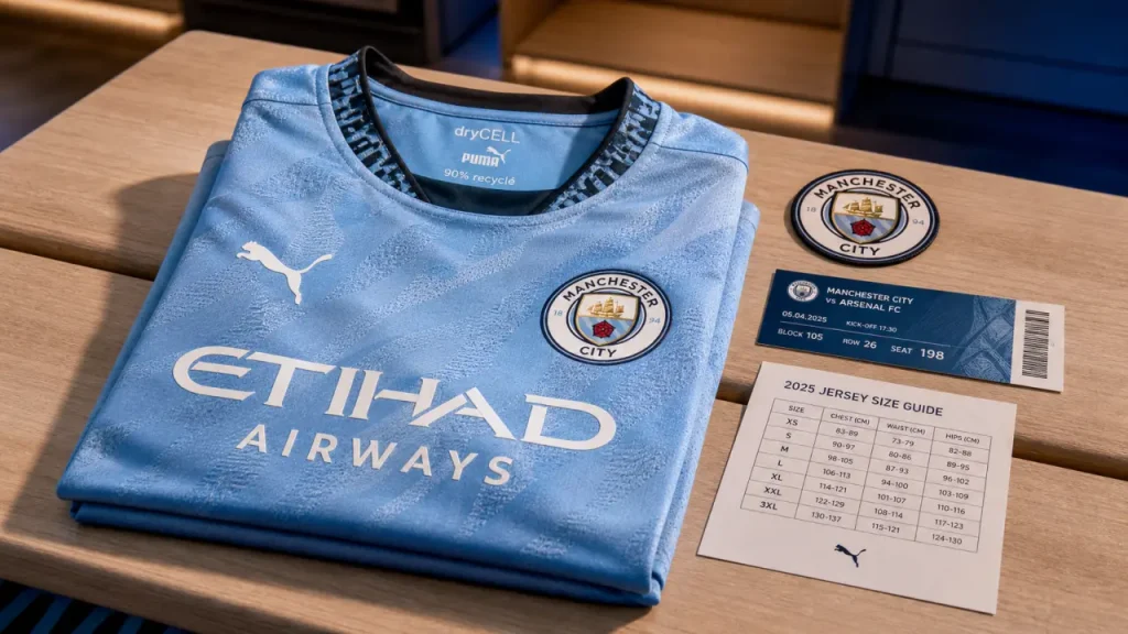 Maillot Manchester City 2025 : officialité, coupe et matières pour choisir le bon modèle