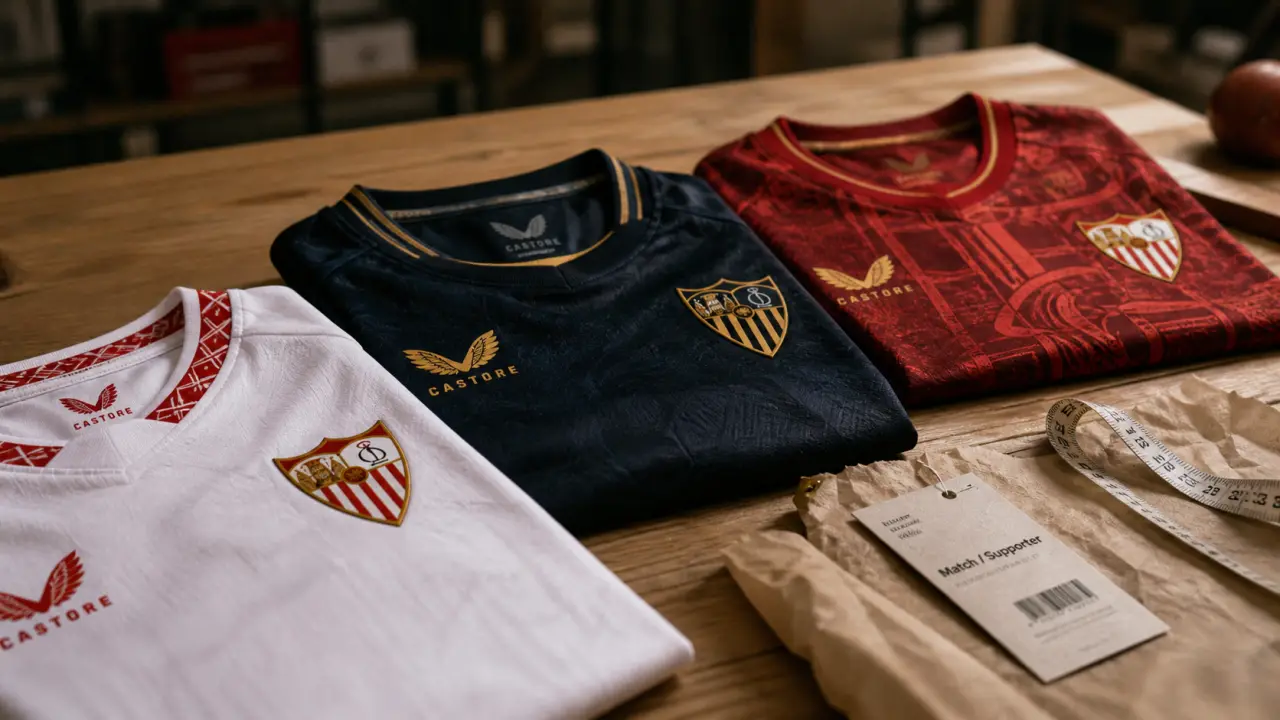 Maillot seville FC Séville domicile extérieur third