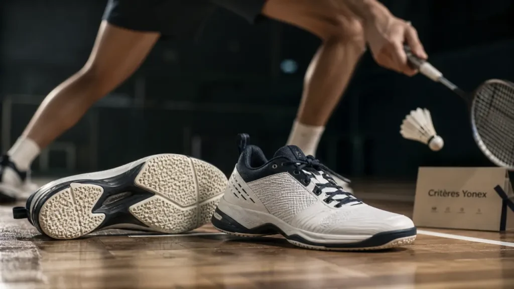 Chaussures de badminton Yonex : adhérence, stabilité et confort pour jouer en indoor