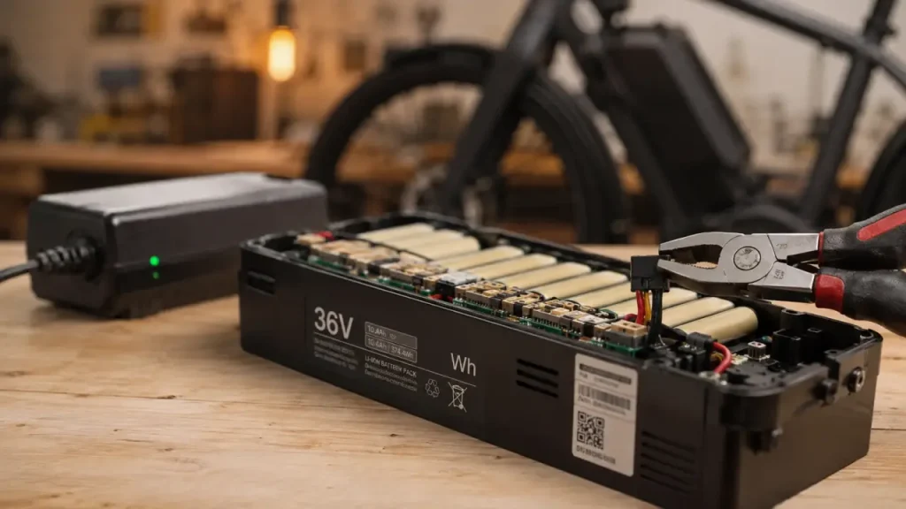 Batterie vélo électrique : vérifier 36V, Wh et compatibilité avant de remplacer