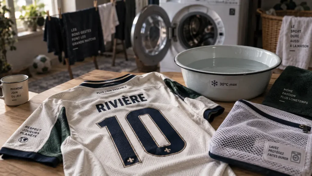 Laver un maillot de foot à 30 °C protège le flocage : 6 gestes à retenir