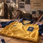 Les plus beaux maillots de football : maillot vintage en atelier de stylisme
