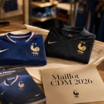 Maillot cdm 2026 domicile et extérieur sur table