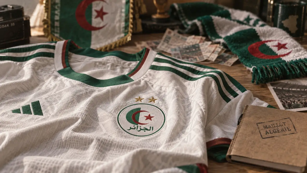 Maillot de foot algerie officiel vert blanc rouge