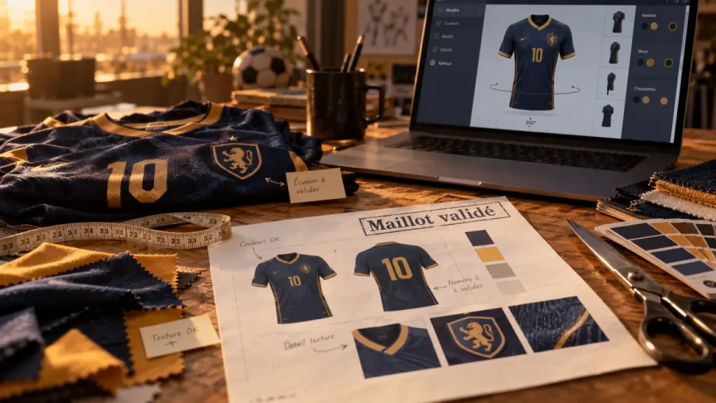 Créer son maillot de foot : sécuriser le design, les tailles et la fabrication