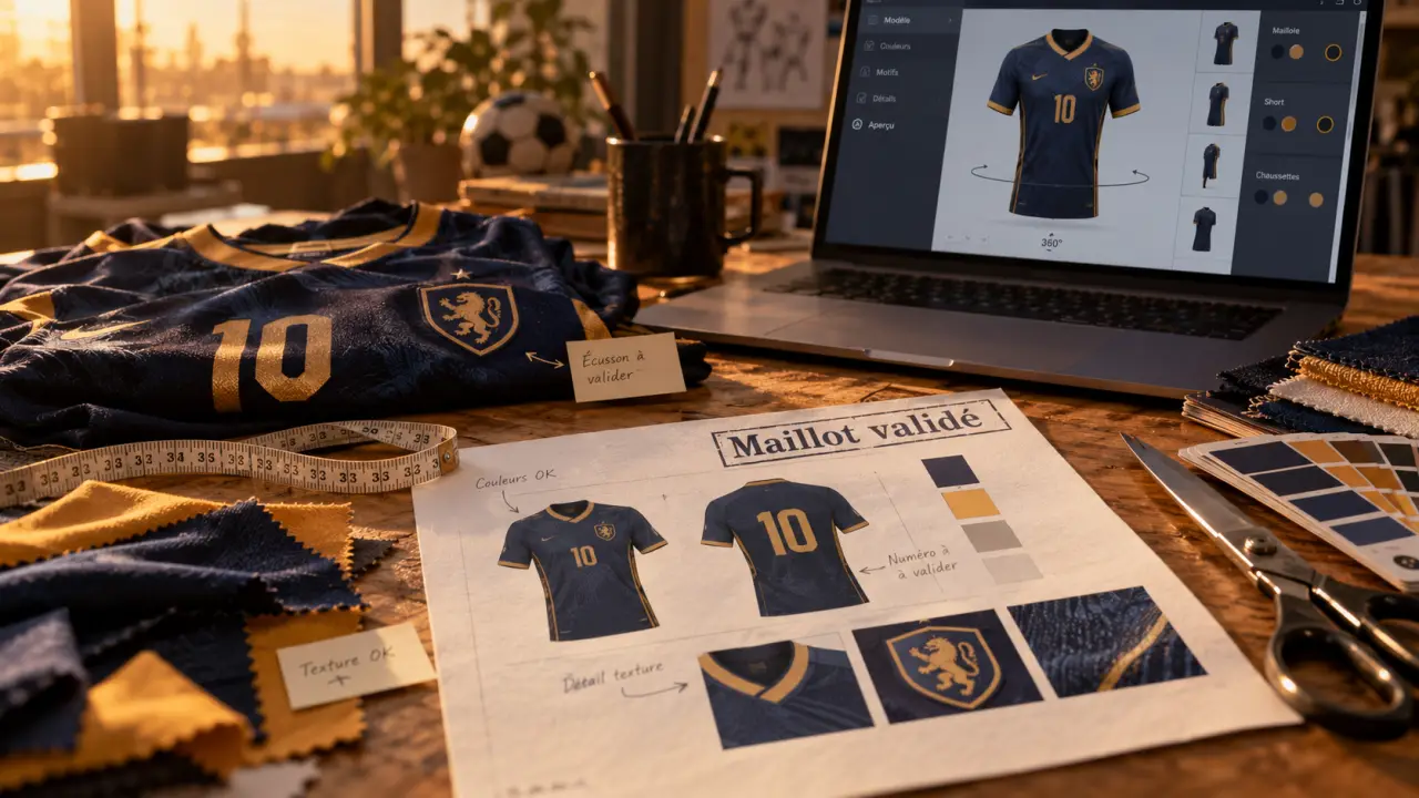 Créer son maillot de foot : maillot validé, design et fabrication