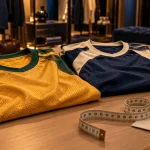 Maillot australie football domicile et extérieur, vue dressing