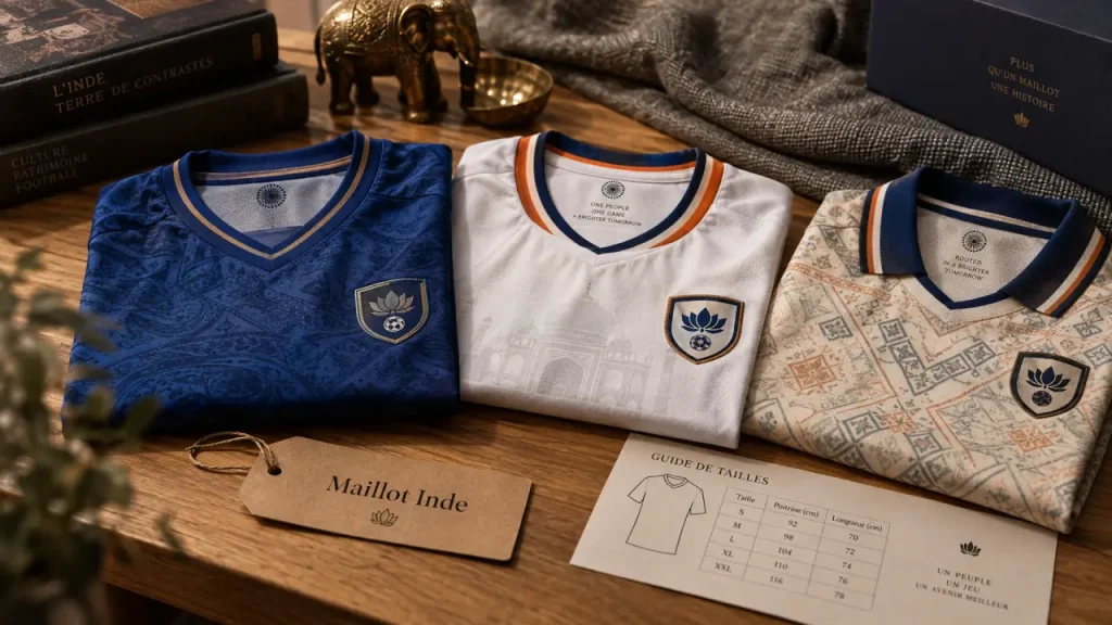 Maillot football Inde : domicile, extérieur ou rétro selon votre usage