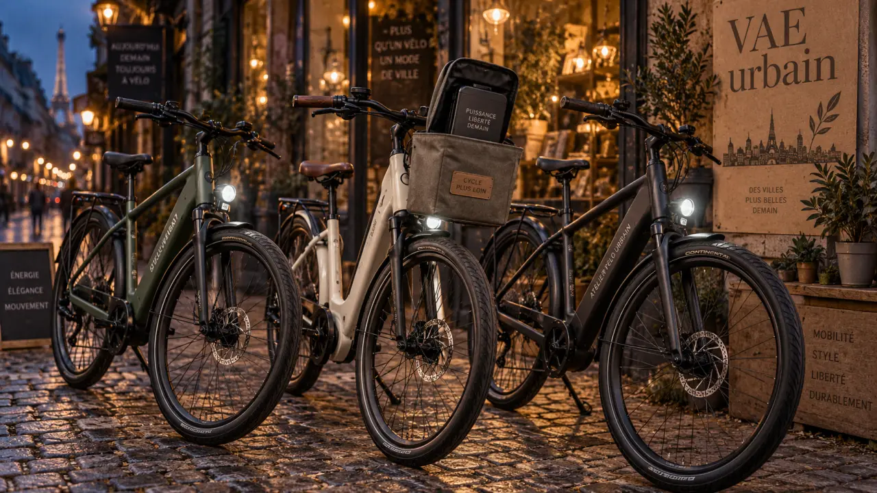 Meilleur vélo électrique rapport qualité-prix : VAE urbain, vue de rue