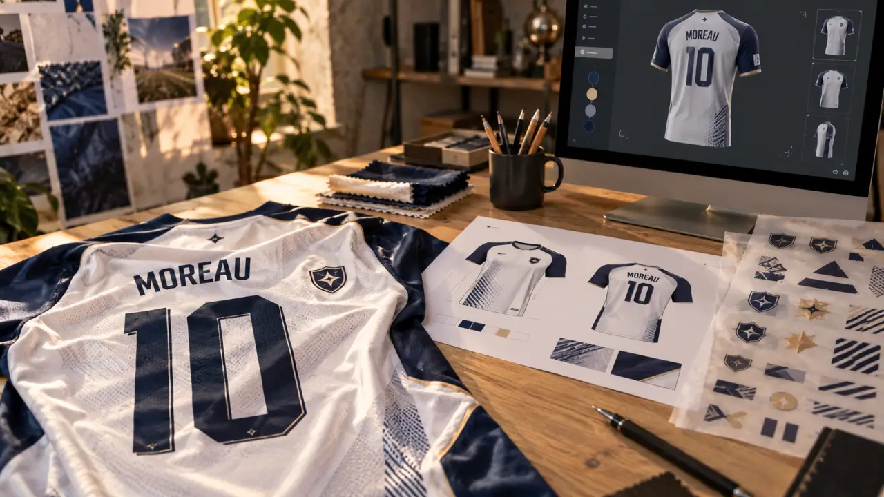 Personnalisation de maillot de foot : flocage et broderie sur maillot.