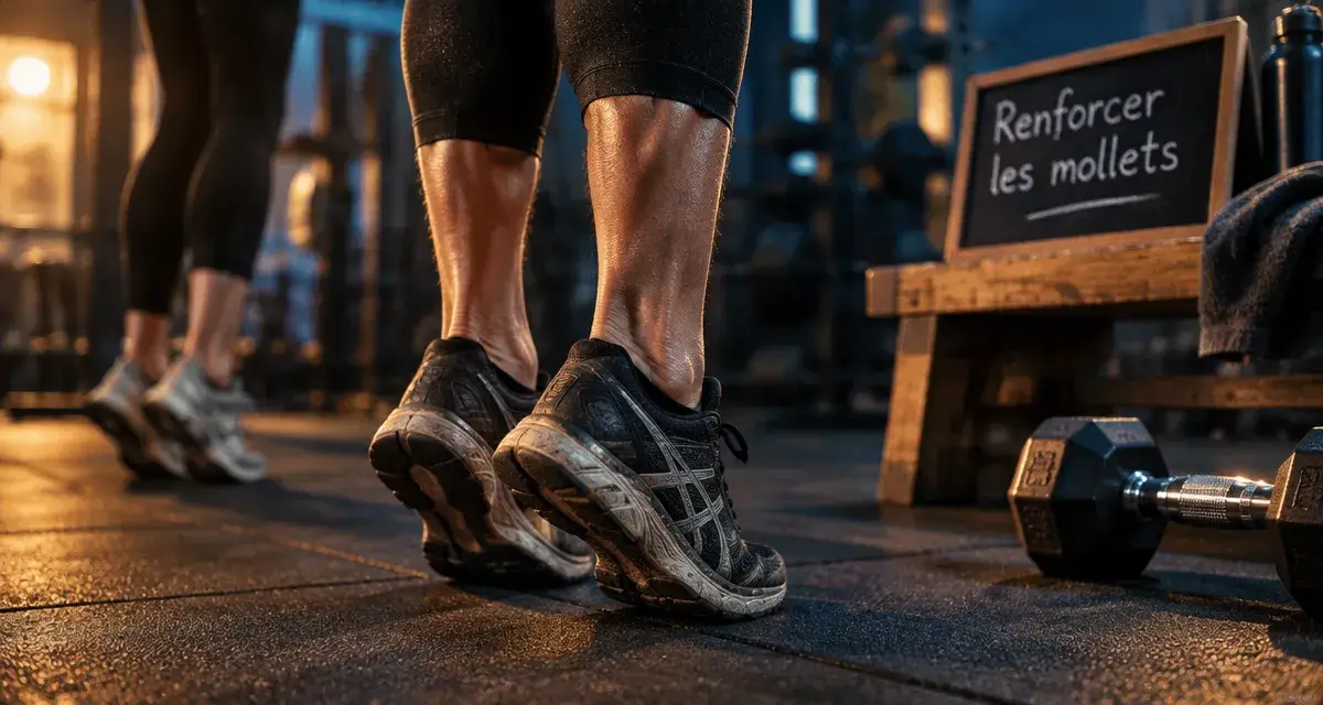 Renforcement musculaire mollet avec genou tendu ou fléchi : exercices pour courir