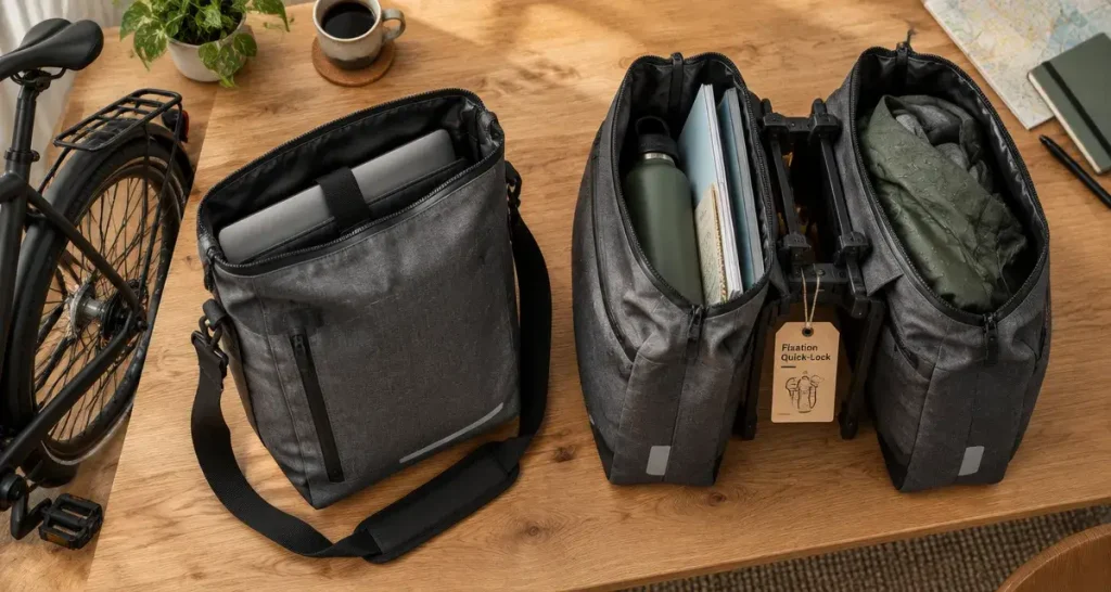 Sacoche vélo porte-bagages : choisissez d’abord la fixation, puis le volume et l’étanchéité