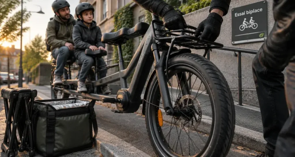 Vélo électrique biplace : les critères qui comptent pour transporter un passager