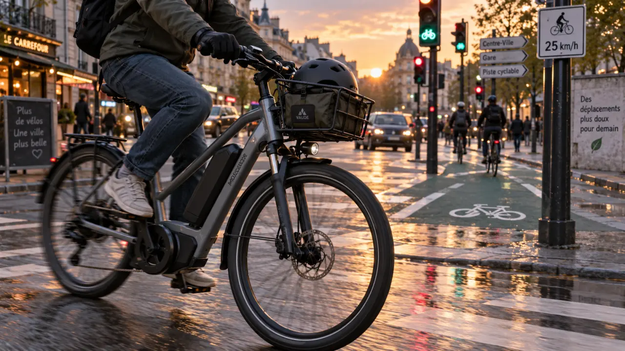 Vitesse d’un vélo électrique : 25 km/h assistés en ville